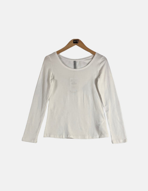 White long sleeve t shirt FM